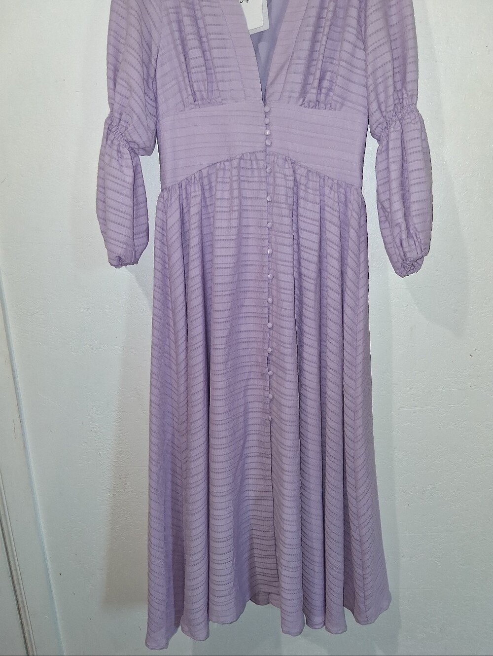 NWT O.P.T Massaya Lilac Textured Dress - Picture 6 of 10